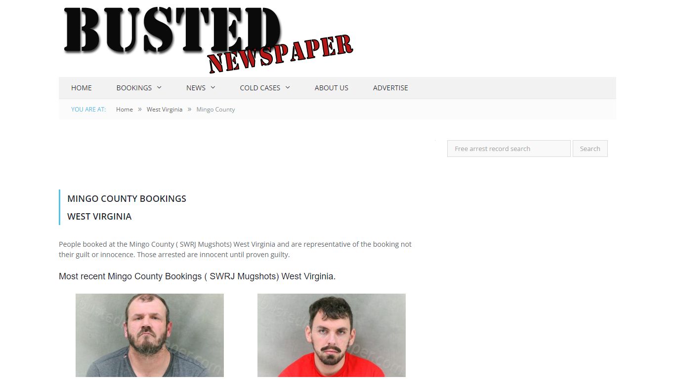 Mingo County, WV ( SWRJ WV ) Mugshots - BUSTEDNEWSPAPER.COM